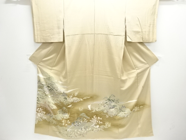 JAPANESE KIMONO / IRO-TOMESODE / BRIDGE / ARTIST WORK